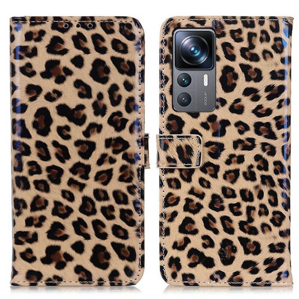 Flipové Pouzdro Na Xiaomi 12T / 12T Pro Styl Leopardí Kůže