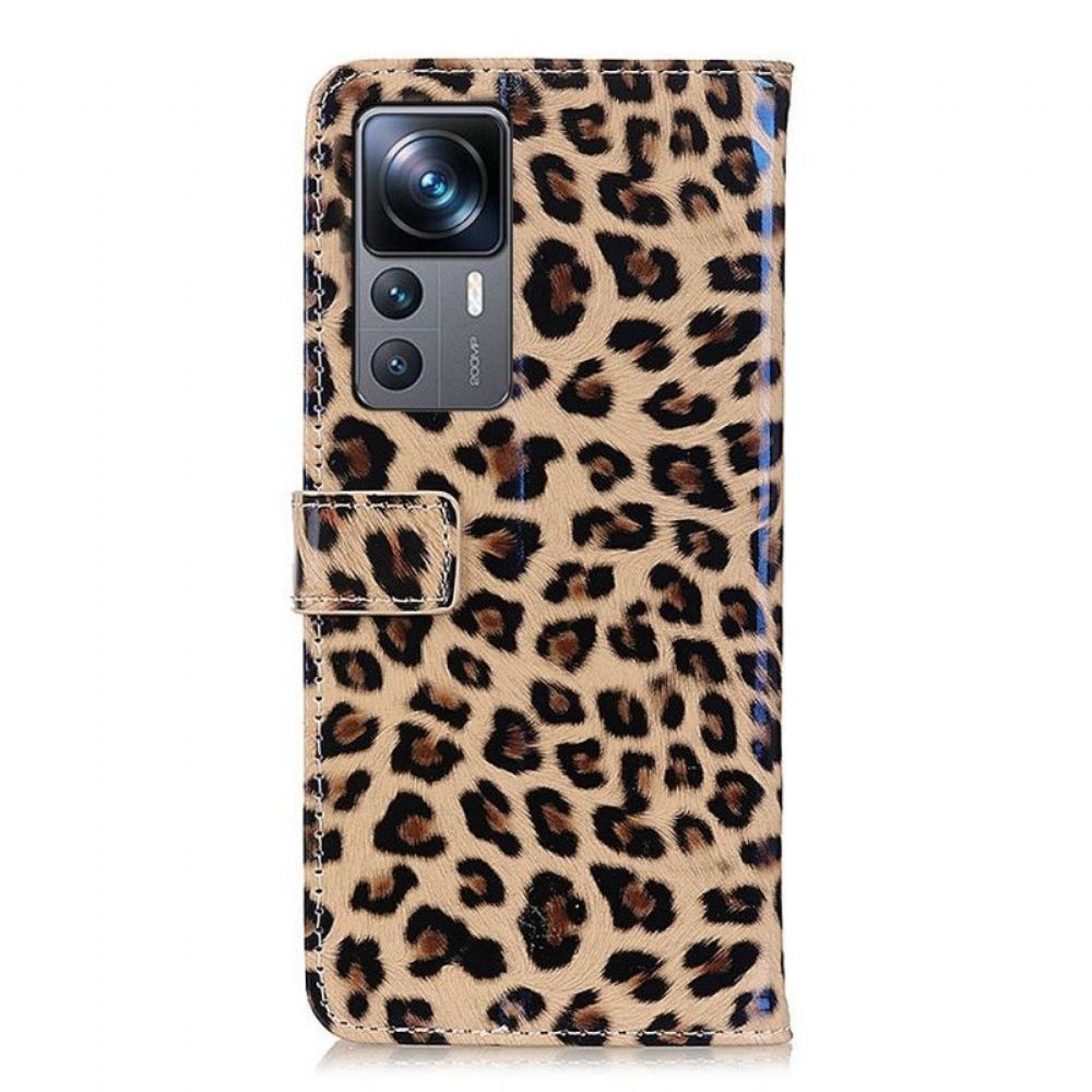 Flipové Pouzdro Na Xiaomi 12T / 12T Pro Styl Leopardí Kůže