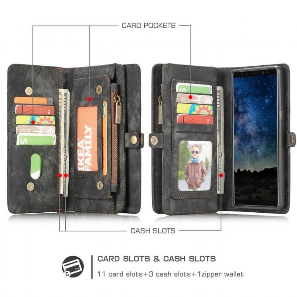 Flipové Pouzdro Na Samsung Galaxy Note 9 Caseme Vintage Kůže