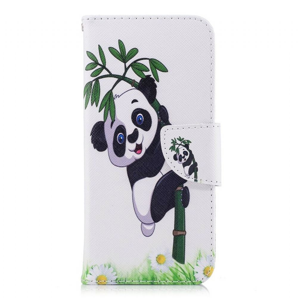 Flipové Pouzdro Na Samsung Galaxy S9 Panda Na Bambusu