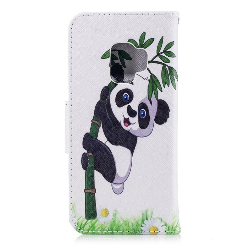 Flipové Pouzdro Na Samsung Galaxy S9 Panda Na Bambusu