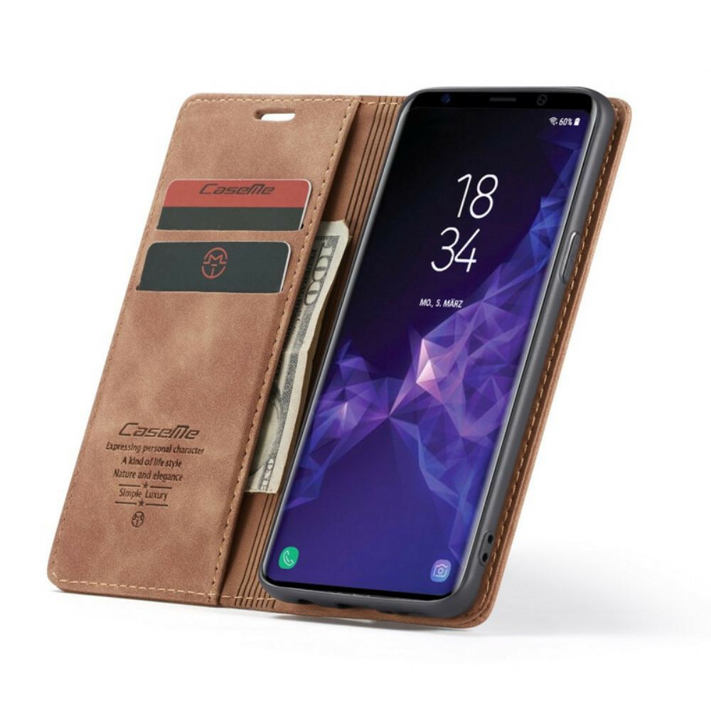 Kryty Na Mobil Na Samsung Galaxy S9 Flipové Pouzdro Caseme Umělá Kůže