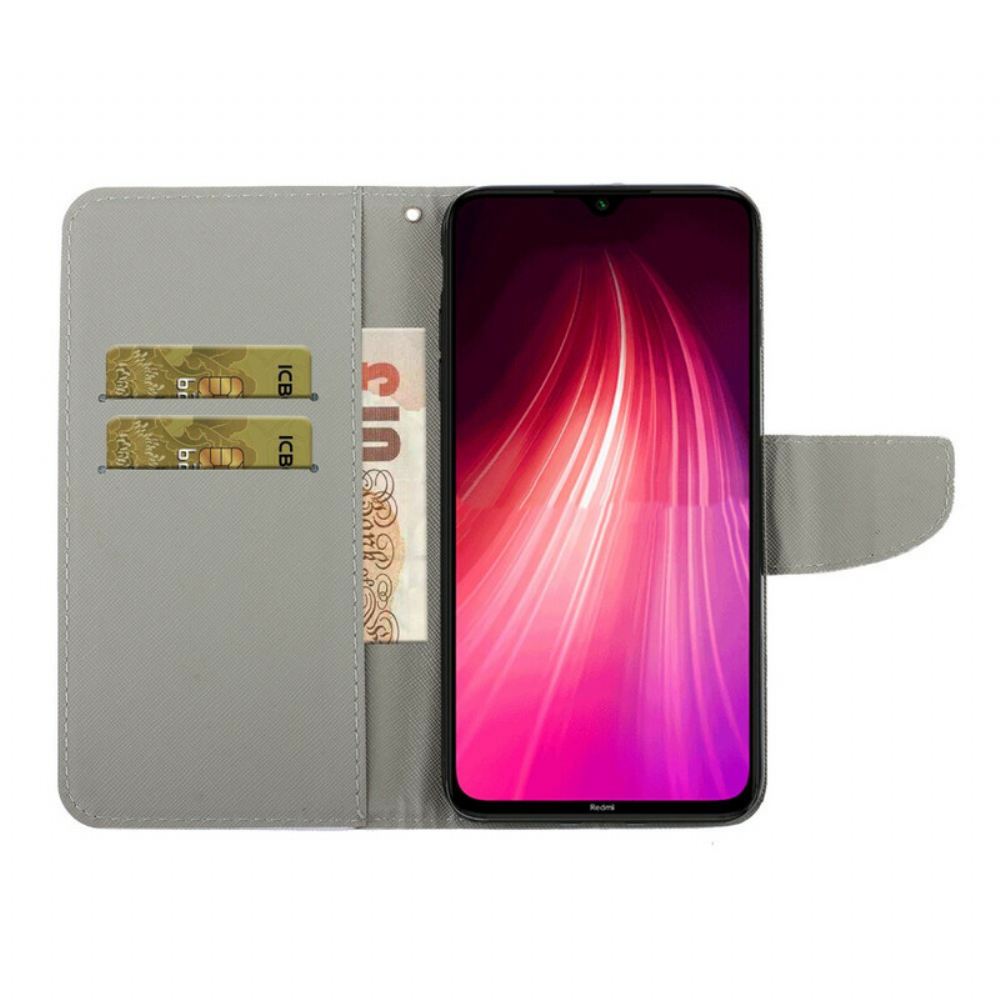 Flipové Pouzdro Na Xiaomi Redmi Note 8T Na Lana Strappy Daisies