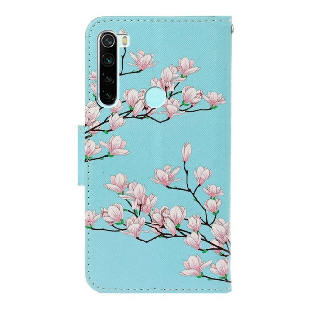 Flipové Pouzdro Na Xiaomi Redmi Note 8T Na Lana Strappy Tree