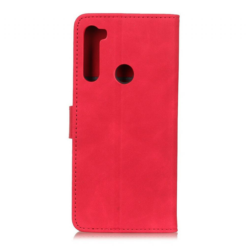 Kožené Pouzdro Na Xiaomi Redmi Note 8T Matná Vintage Kůže S Efektem Khazneh