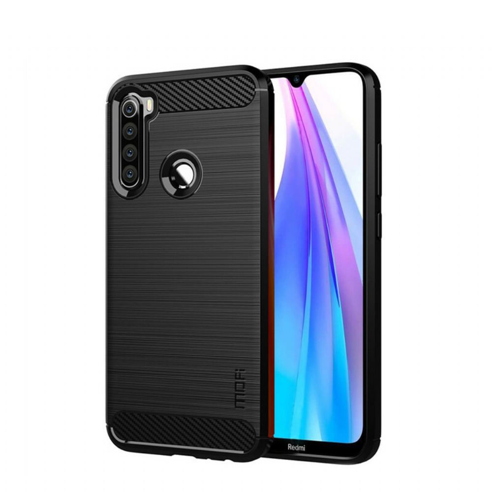 Kryt Na Xiaomi Redmi Note 8T Mofi Kartáčované Uhlíkové Vlákno