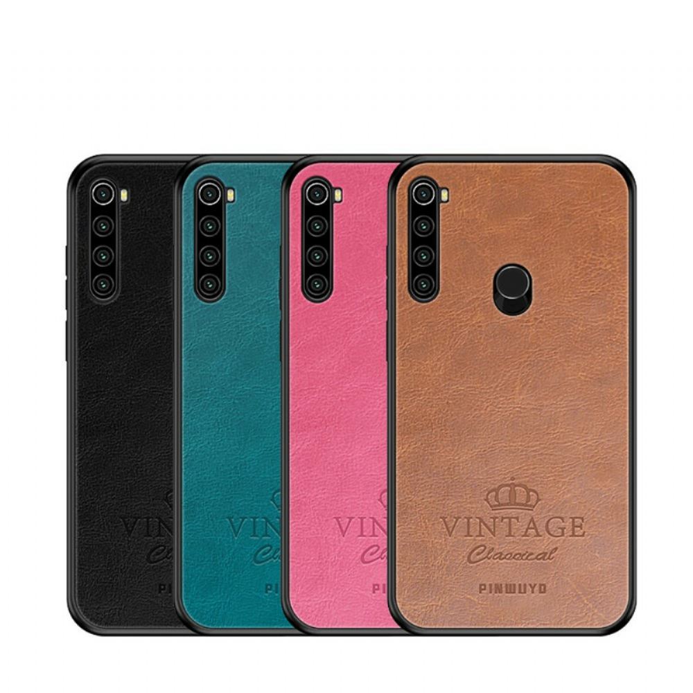 Kryt Na Xiaomi Redmi Note 8T Vintage Kožený Efekt Pinwuyo