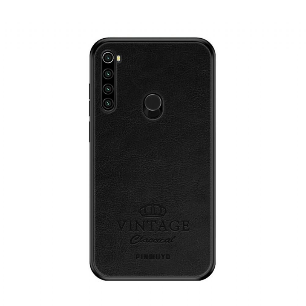 Kryt Na Xiaomi Redmi Note 8T Vintage Kožený Efekt Pinwuyo