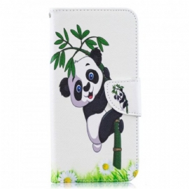 Flipové Pouzdro Na Samsung Galaxy A50 Panda Na Bambusu