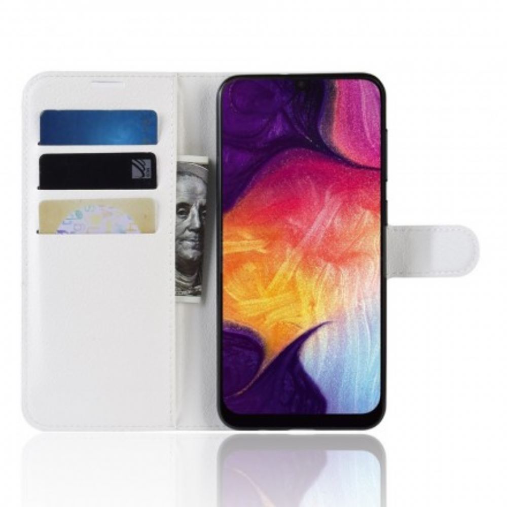 Flipové Pouzdro Na Samsung Galaxy A50 Retro Umělá Kůže