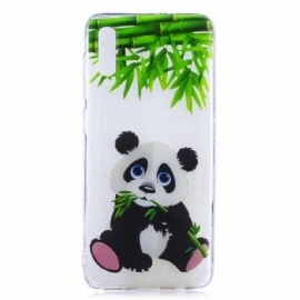 Kryt Na Samsung Galaxy A50 Transparentní Panda Eat