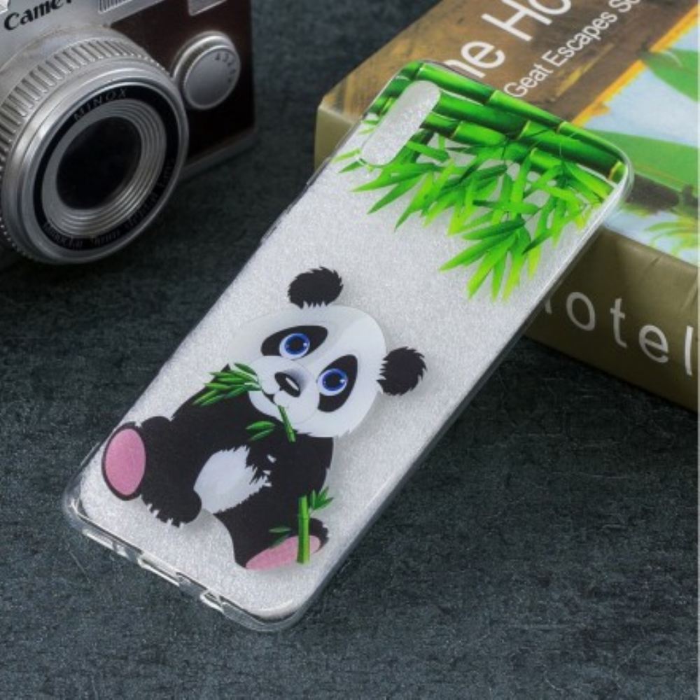 Kryt Na Samsung Galaxy A50 Transparentní Panda Eat