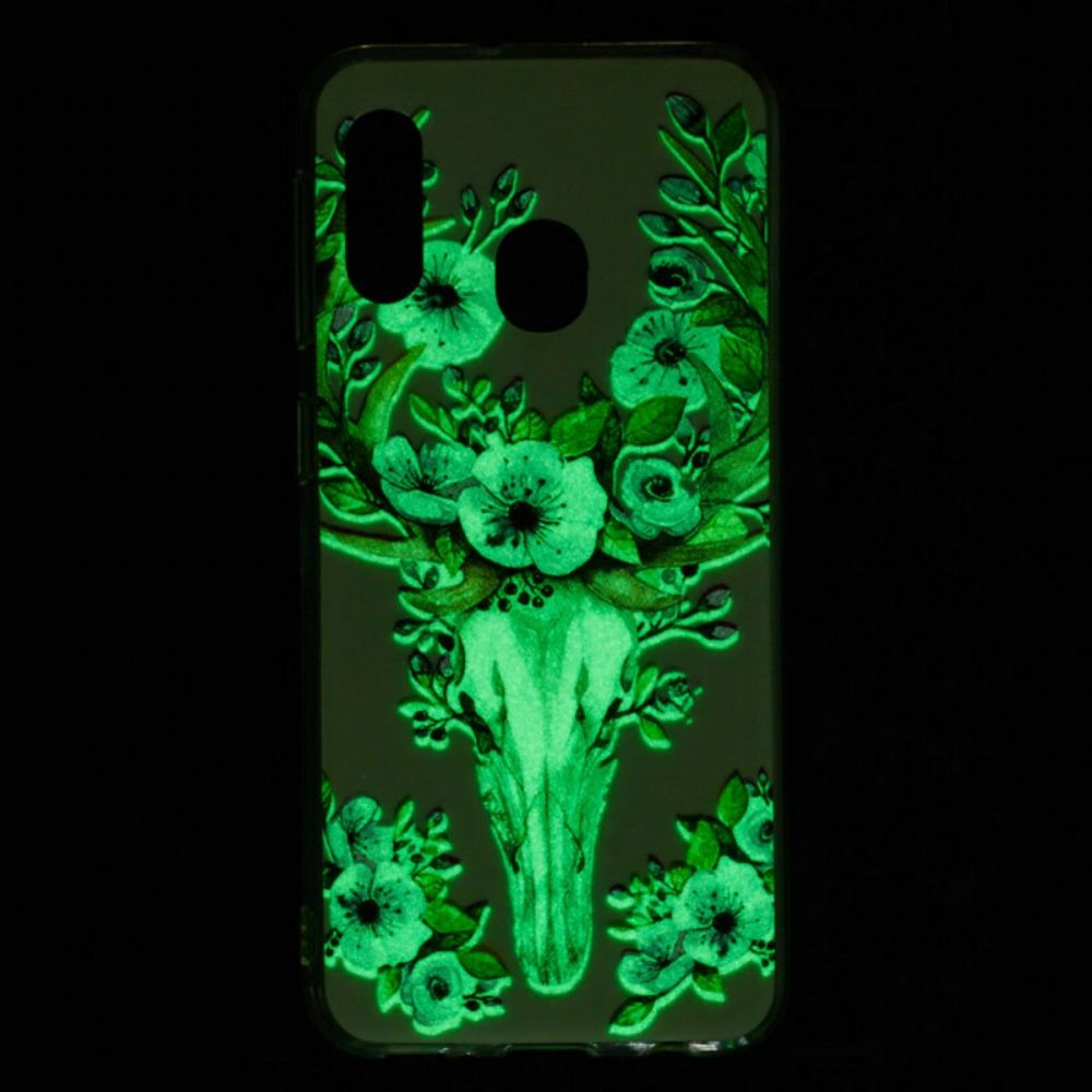 Kryt Na Samsung Galaxy A20e Fluorescenční Květina Elk