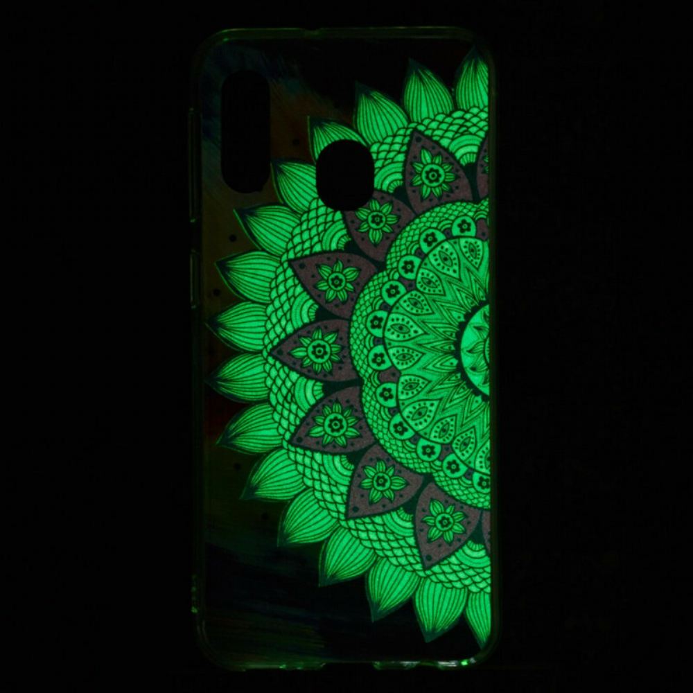 Kryty Na Mobil Na Samsung Galaxy A20e Fluorescenční Barevná Mandala