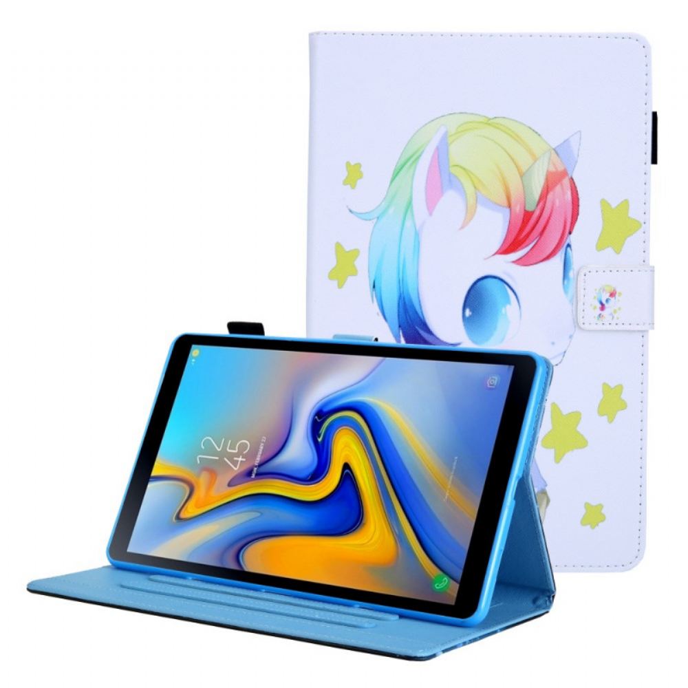 Kožené Pouzdro Na Samsung Galaxy Tab A8 Jednorožec