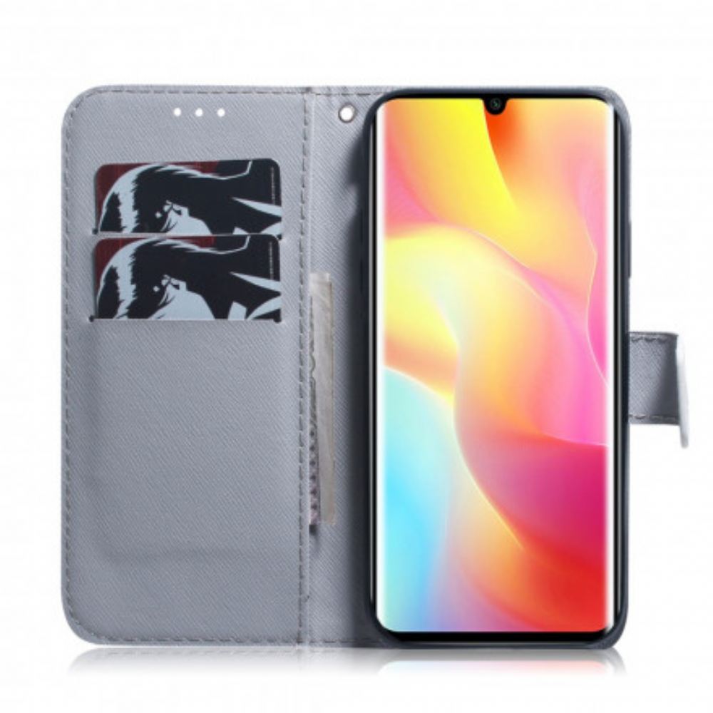 Flipové Pouzdro Na Xiaomi Mi Note 10 Lite Kvetoucí Větev Stromu