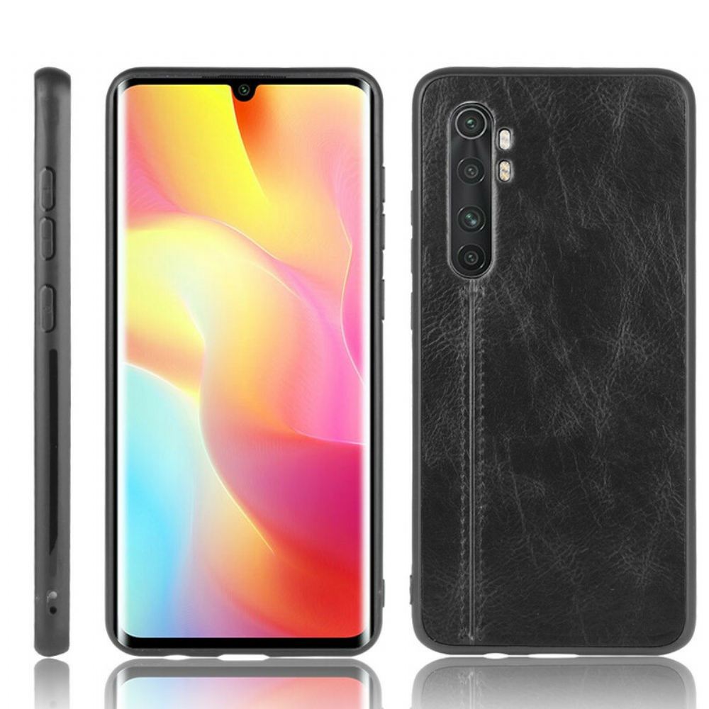 Kryt Na Xiaomi Mi Note 10 Lite Efekt Kůže Ve Švu