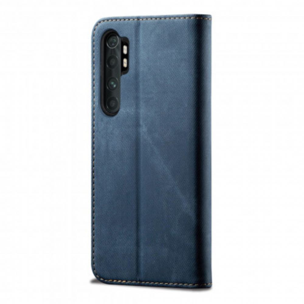 Kryty Na Mobil Na Xiaomi Mi Note 10 Lite Flipové Pouzdro Džínovina