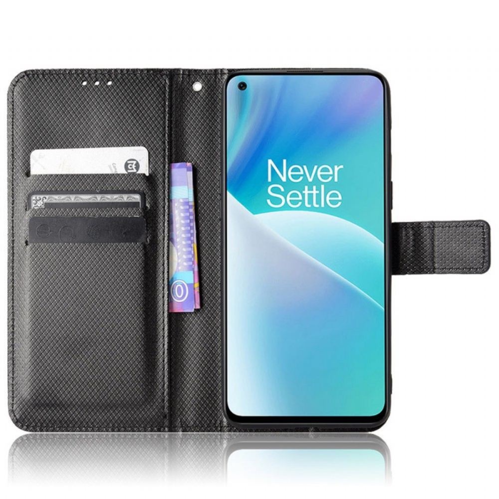 Flipové Pouzdro Na OnePlus Nord 2T 5G Na Lana Řemínek Z Imitace Kůže