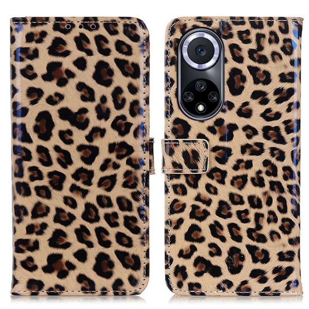 Flipové Pouzdro Na Honor 50 Obyčejný Leopard