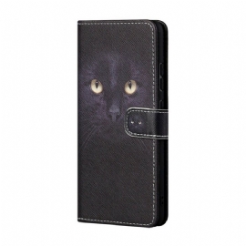 Flipové Pouzdro Na Xiaomi Redmi Note 10 5G / Poco M3 Pro 5G Na Lana Strappy Cat Eyes