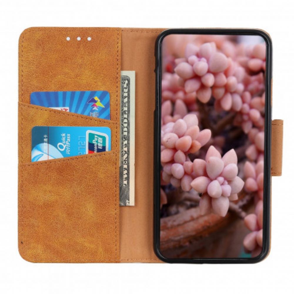 Flipové Pouzdro Na Xiaomi Redmi Note 10 5G / Poco M3 Pro 5G Vintage Oboustranná Spona