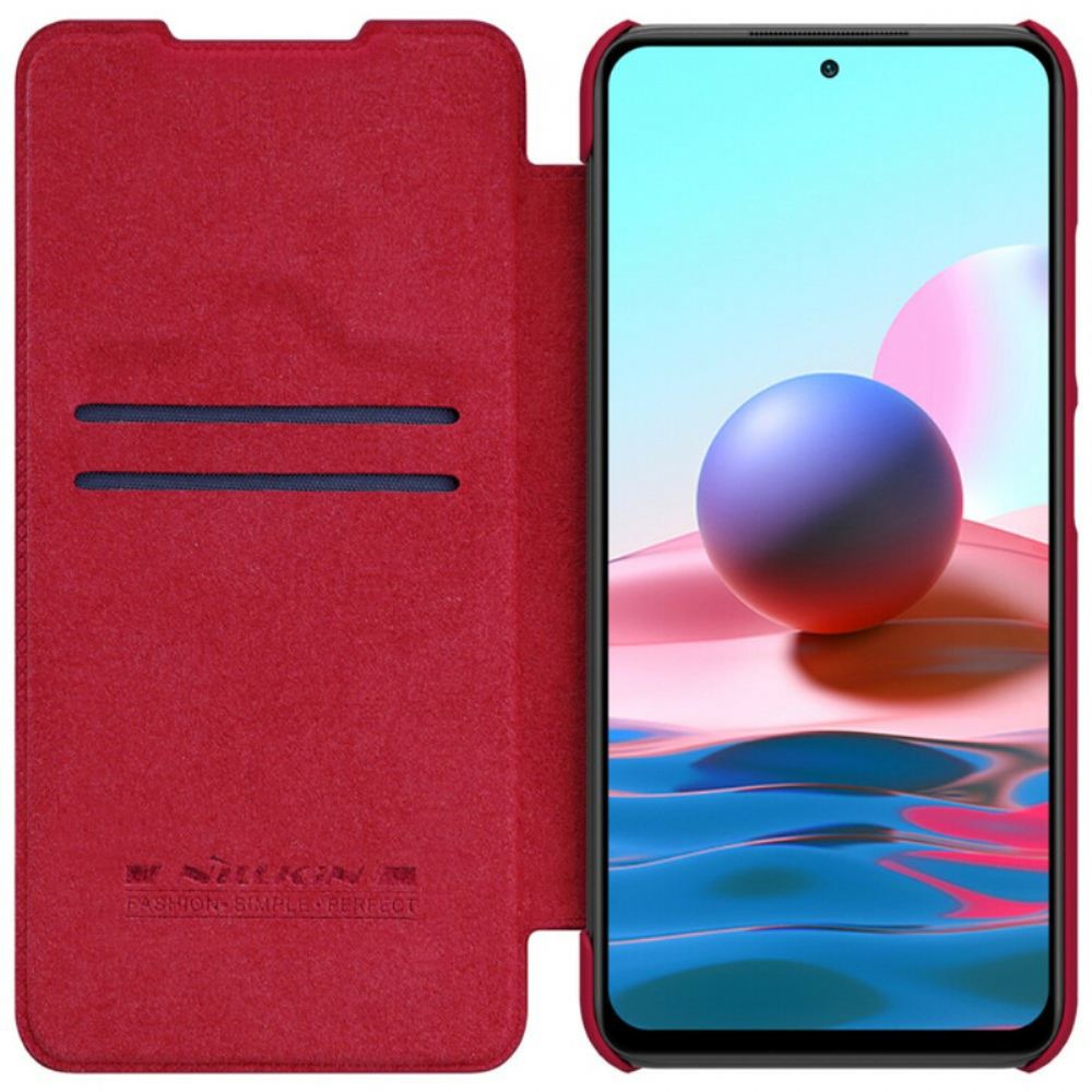 Kryty Na Mobil Na Xiaomi Redmi Note 10 5G / Poco M3 Pro 5G Flipové Pouzdro Série Nillkin Qin