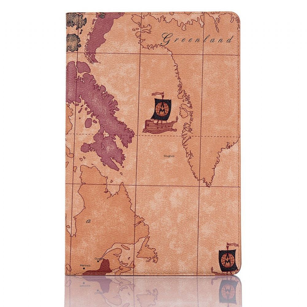 Pouzdra Na Samsung Galaxy Tab S6 Lite Vintage Mapa