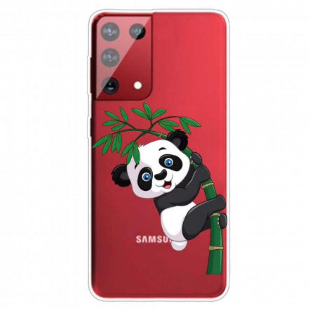 Kryt Na Samsung Galaxy S21 Ultra 5G Panda Na Bambusu