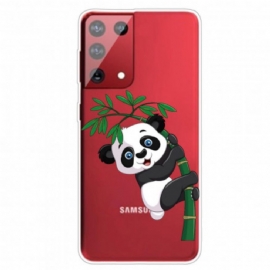 Kryt Na Samsung Galaxy S21 Ultra 5G Panda Na Bambusu