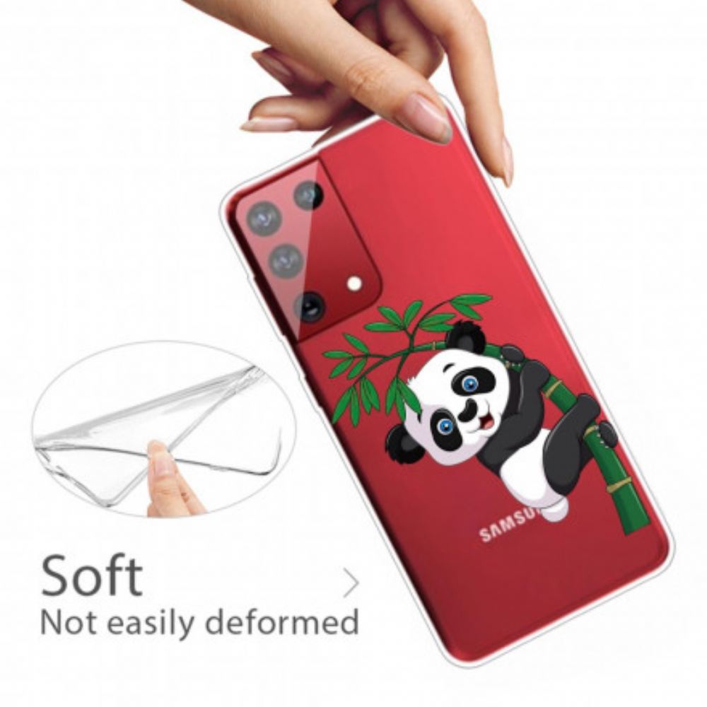 Kryt Na Samsung Galaxy S21 Ultra 5G Panda Na Bambusu