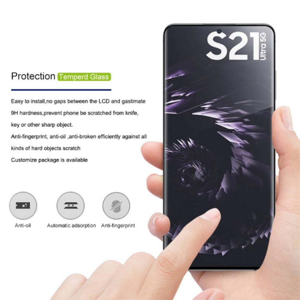 Ochranné Tvrzené Sklo Pro Samsung Galaxy S21 Ultra 5G Amorus