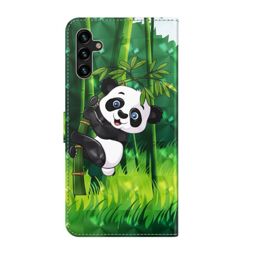 Flipové Pouzdro Na Samsung Galaxy A13 5G Panda A Bambus