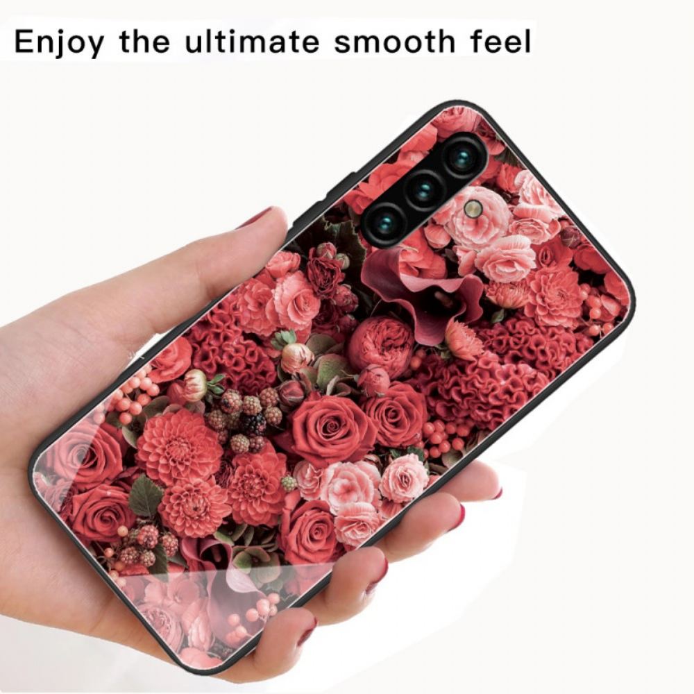 Kryt Na Samsung Galaxy A13 5G Tvrzené Sklo Pink Flowers