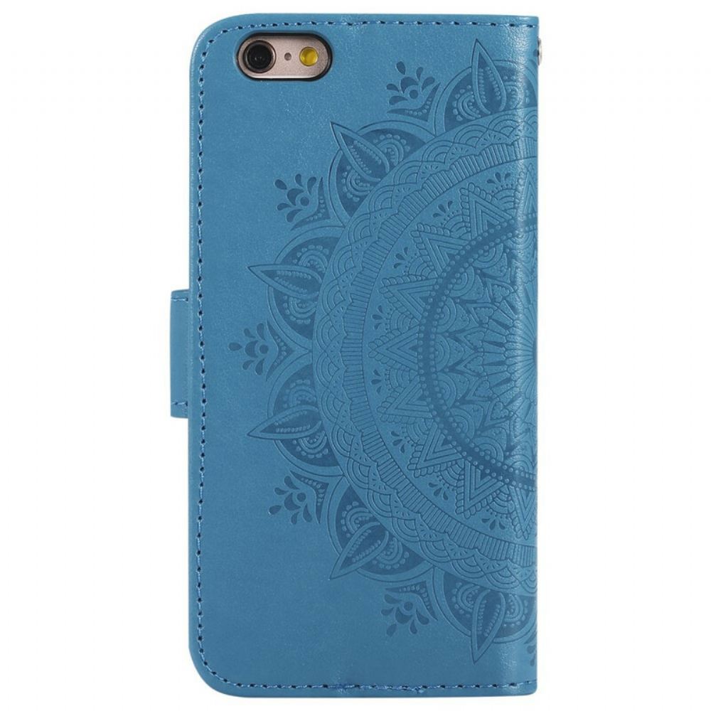 Flipové Pouzdro Na iPhone 6 / 6S Sluneční Mandala