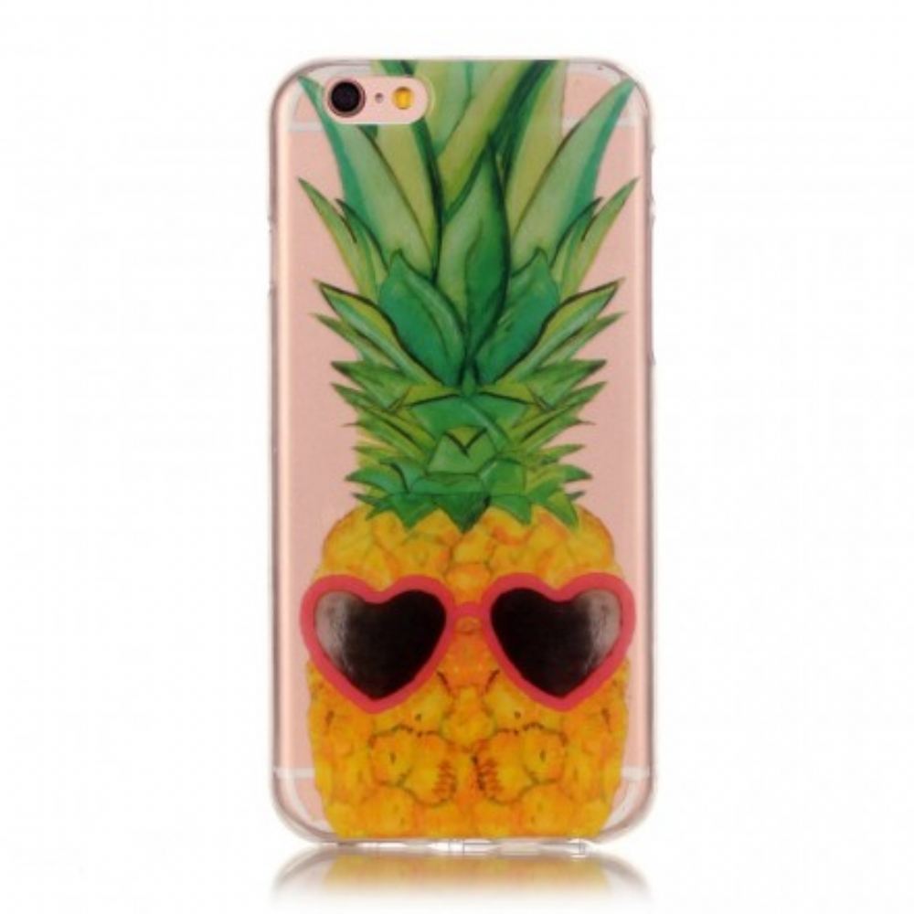 Kryt Na iPhone 6 / 6S Průhledný Ananas Inkognito