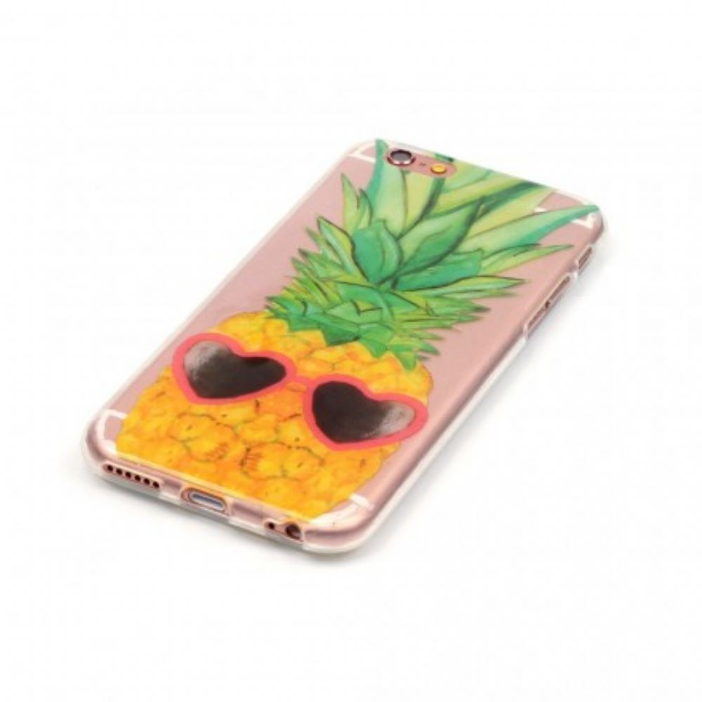 Kryt Na iPhone 6 / 6S Průhledný Ananas Inkognito