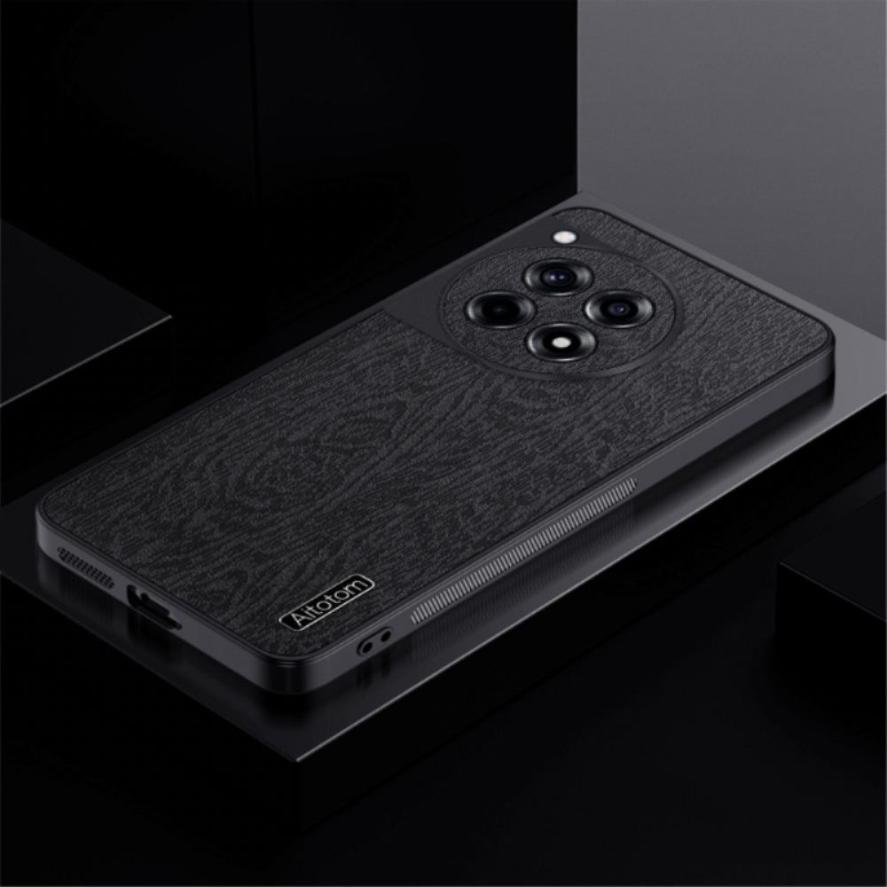 Kryt Na Oneplus 12r Umělá Kůže S Dřevěným Efektem