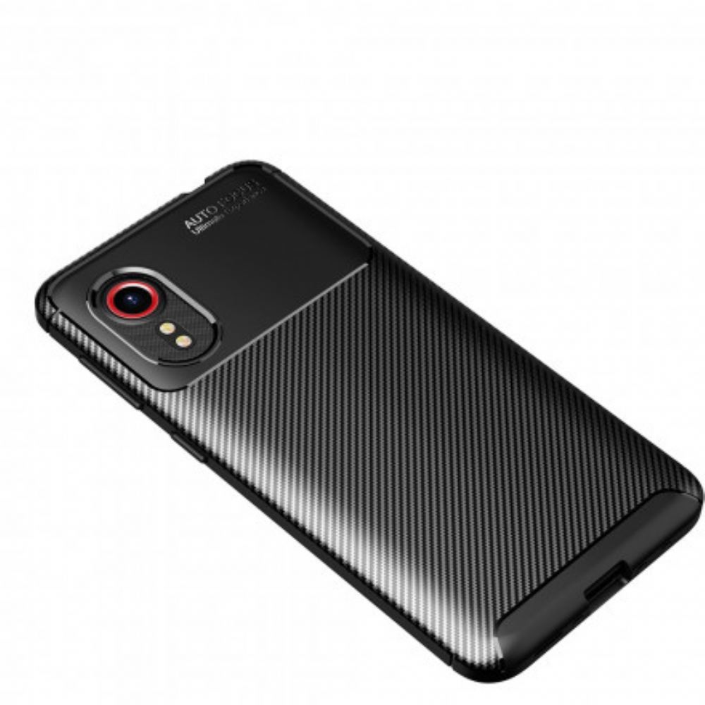 Kryt Na Samsung Galaxy XCover 5 Flexibilní Textura Uhlíkových Vláken