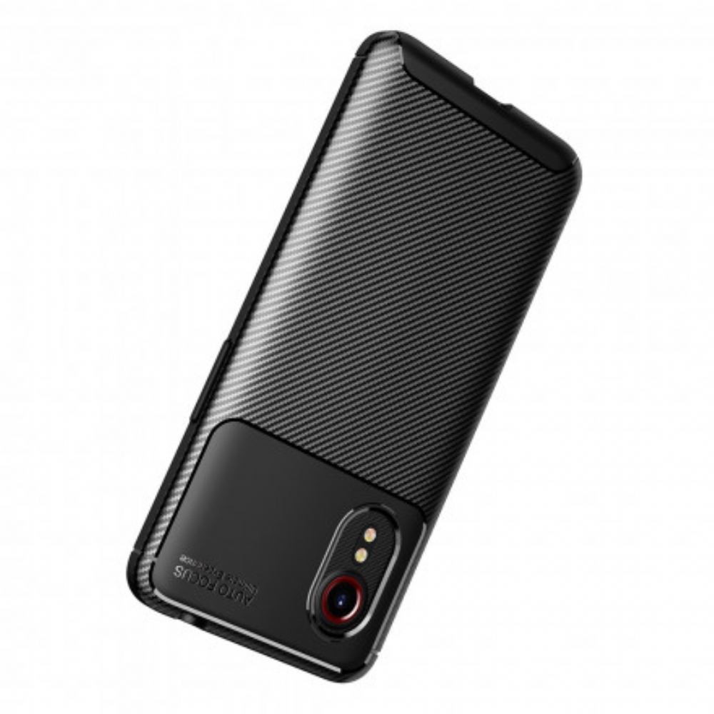 Kryt Na Samsung Galaxy XCover 5 Flexibilní Textura Uhlíkových Vláken