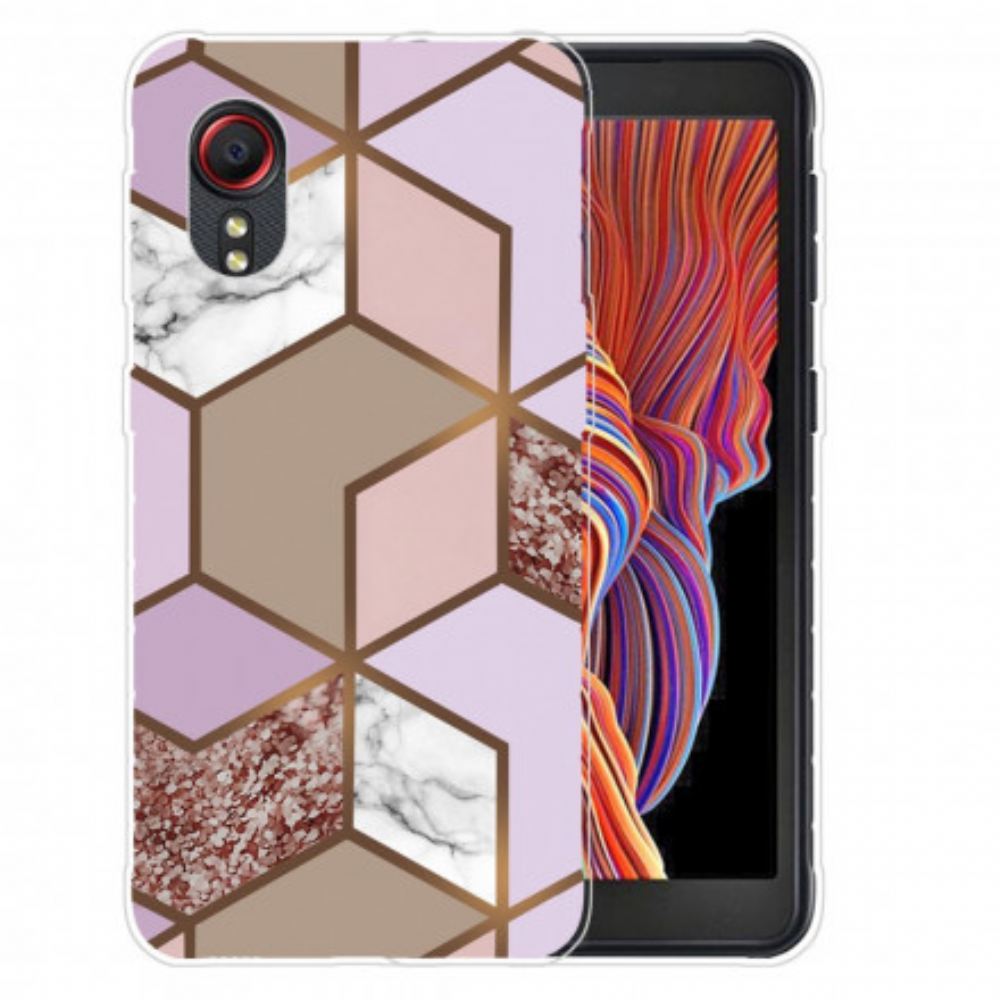 Kryt Na Samsung Galaxy XCover 5 Geometrický Mramor