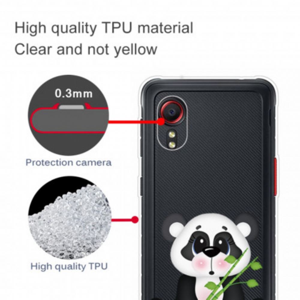 Kryt Na Samsung Galaxy XCover 5 Transparentní Smutná Panda