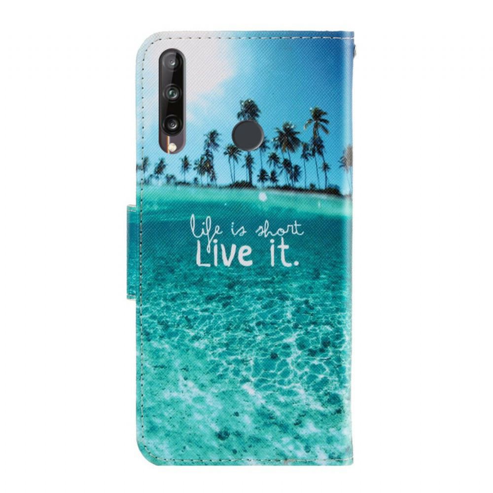 Kožené Pouzdro Na Huawei P40 Lite E / Huawei Y7p Na Lana Live It Strappy