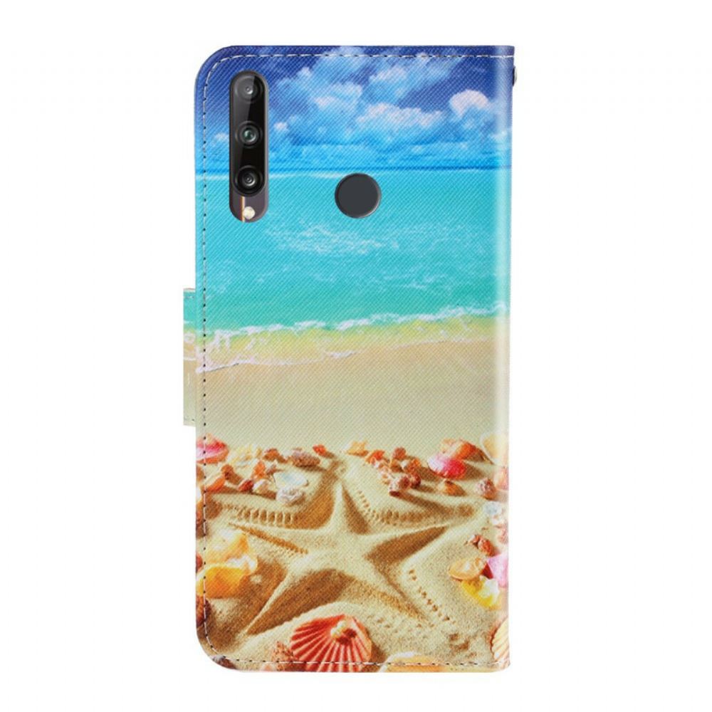 Kožené Pouzdro Na Huawei P40 Lite E / Huawei Y7p Na Lana Strappy Beach