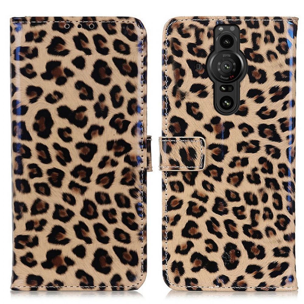 Flipové Pouzdro Na Sony Xperia Pro-I Leopard