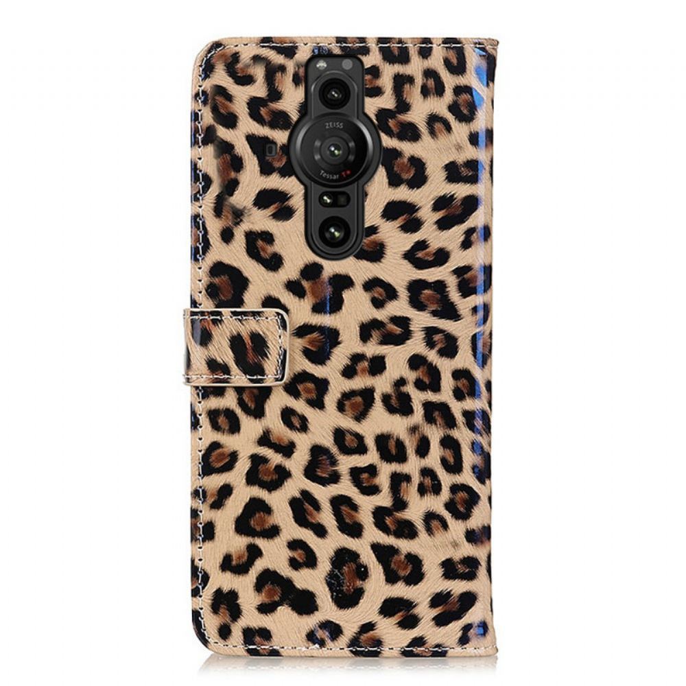 Flipové Pouzdro Na Sony Xperia Pro-I Leopard