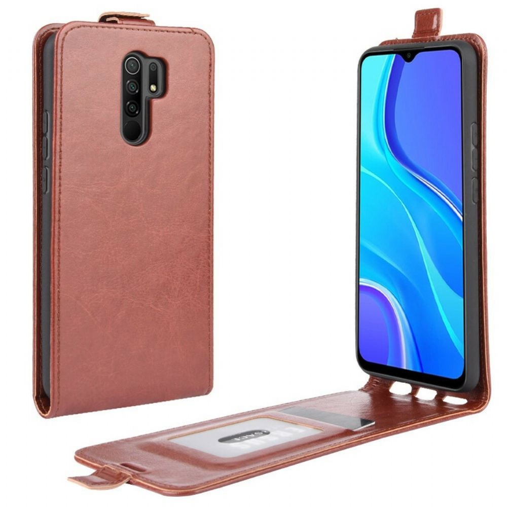 Flipové Pouzdro Na Xiaomi Redmi 9 Kožené Pouzdro Skládací Kožený Efekt