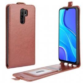 Flipové Pouzdro Na Xiaomi Redmi 9 Kožené Pouzdro Skládací Kožený Efekt