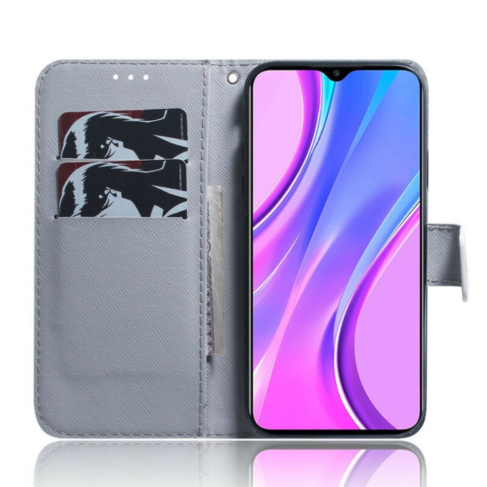 Flipové Pouzdro Na Xiaomi Redmi 9 Kvetoucí Větev Stromu