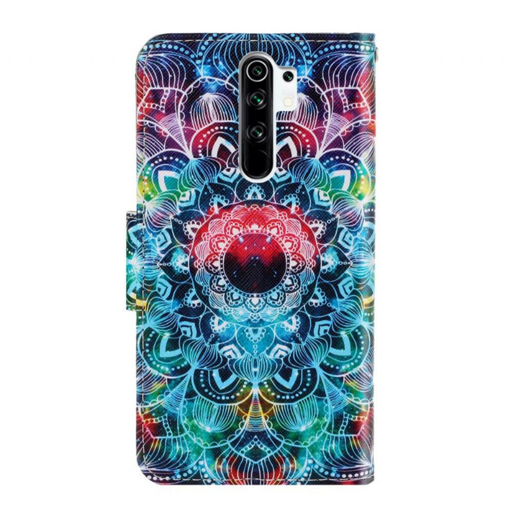 Flipové Pouzdro Na Xiaomi Redmi 9 Na Lana Okázalá Strappy Mandala